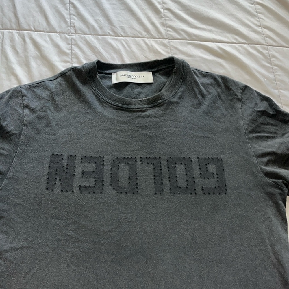 Gently used Authentic golden goose distressed t shirt